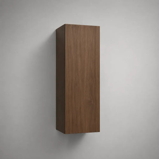 Meuble TV mural en MDF, brun noyer et brun foncé, 35 x 30 x 100 cm
